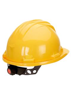 Climax veiligheidshelm 5-RG Geel met draaiknop