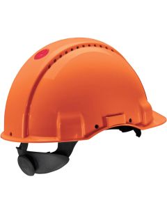 Peltor veiligh.helm G3000 Oranje  met UVICATOR en draaiknop