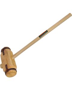 Sleg hout rond model extra zw.uitv. met essen steel 100 cm