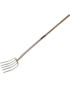 Mestvork 5-tands met veren en dop essen steel 135 cm