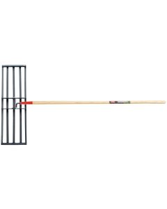 Egaliseer nivelleerhark RVS met steel 150 cm