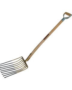 Puinvork 9-tands ijzeren D-greepsteel 85 cm