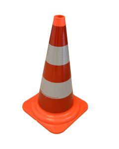 Verkeerskegel RWS hoogte 50 cm folieklasse II/III