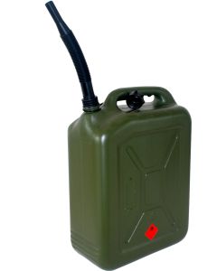 Benzinejerrycan kunststof 20 liter GROEN