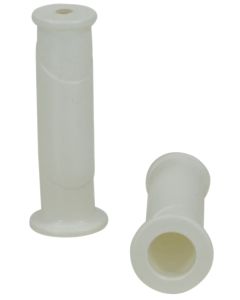 Handvat rond model wit,  voor Fort kruiwagen. Per stuk