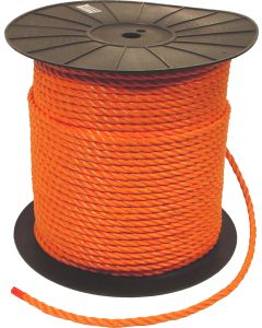 Nylontouw oranje van polypropeen Ø 6 mm 220 mtr.