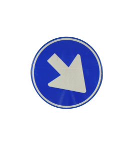 Verkeersbord pijl Ø 600mm D02